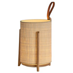 Greta Portable Table Lamp - Natural Oak / Natural Fiber