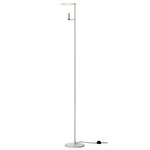 Kelly Floor Lamp - White / Nickel