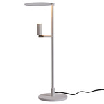 Kelly Table Lamp - White / Nickel