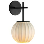 Mei Wall Sconce - Black / White