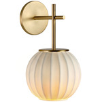 Mei Wall Sconce - Gold / White