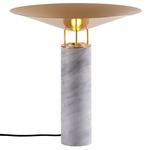 Rebound Table Lamp - White Marble / Brass