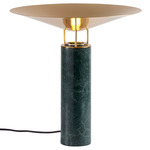 Rebound Table Lamp - Green Marble / Brass