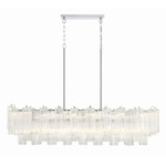 Addis Linear Chandelier - Polished Chrome / Clear