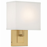 Brent Wall Light - Vibrant Gold / White