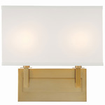 Durham Wall Sconce - Vibrant Gold / White