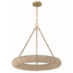 Oakley Ring Chandelier - Gold / Natural