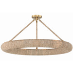 Oakley Convertible Ring Ceiling Light - Gold / Natural
