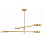 Orson Chandelier - Modern Gold / White