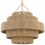 Shyla Chandelier - Gold / Natural