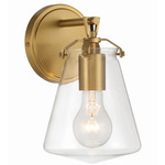 Voss Wall Light - Luxe Gold / Clear