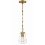 Voss Mini Pendant - Luxe Gold / Clear