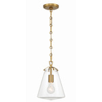 Voss Mini Pendant - Luxe Gold / Clear
