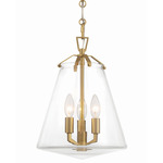 Voss Chandelier - Luxe Gold / Clear