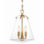 Voss Pendant - Luxe Gold / Clear