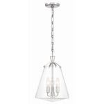 Voss Chandelier - Polished Nickel / Clear