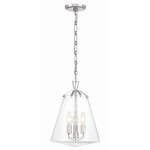 Voss Pendant - Polished Nickel / Clear