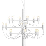 2097 Chandelier - Matte White