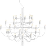 2097 Chandelier - Matte White