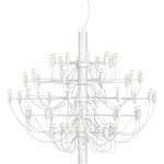 2097 Chandelier - Matte White