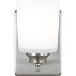 Vinton Wall Sconce - Brushed Nickel / Etched Glass