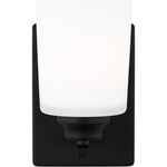 Vinton Wall Sconce - Midnight Black / Etched Glass