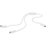 Disk Lighting Y Connector - White