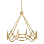 Leona Chandelier - Distressed Brass