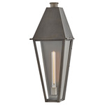 Endsley Outdoor Wall Sconce - Blackened Brass / Clear