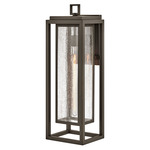 Republic 120V Outdoor Wall Sconce - Oil Rubbed Bronze / Clear Seedy