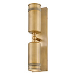 Pratt Outdoor Wall Sconce - Heritage Brass / Clear