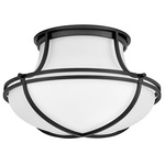 Saddler Ceiling Light - Black / White