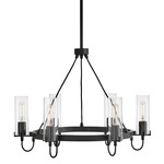 Ryden Chandelier - Black / Clear