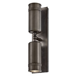 Pratt Outdoor Wall Sconce - Black Oxide / Clear