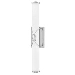 Kitts Bathroom Vanity Light - Chrome / Etched White