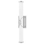 Kitts Bathroom Vanity Light - Chrome / Etched White