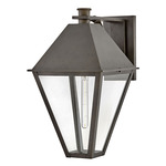 Endsley Outdoor Wall Light - Blackened Brass / Clear