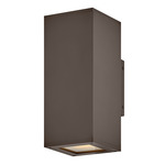 Tetra Outdoor Up/ Down Wall Light - Architectural Bronze