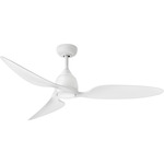 Azura Smart Ceiling Fan with Light - Matte White / Matte White