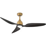 Azura Smart Ceiling Fan with Light - Heritage Brass / Matte Black