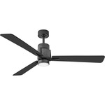 Atticus Smart Ceiling Fan with Light - Matte Black / Matte Black