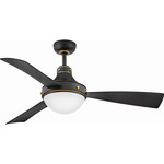 Oliver Smart Ceiling Fan with Light - Matte Black / Matte Black