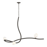 Glacier Pendant - Oil Rubbed Bronze / White Crystal