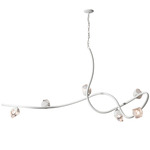 Glacier Pendant - White / White Crystal