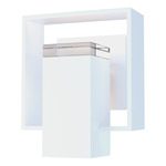 Shadow Box Outdoor Wall Sconce - Coastal White / Coastal White