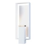 Shadow Box Outdoor Wall Sconce - Coastal White / Coastal White