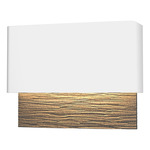 Stratum Outdoor Wall Sconce - Coastal White / Coastal Natural Iron