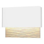 Stratum Outdoor Wall Sconce - Coastal White / Coastal Burnished Steel