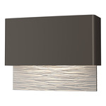 Stratum Outdoor Wall Sconce - Coastal Dark Smoke / Coastal White