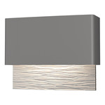 Stratum Outdoor Wall Sconce - Coastal Burnished Steel / Coastal White